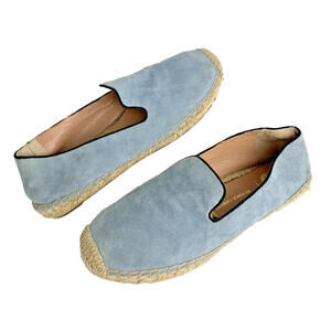 Vince Camuto Vi-Charie Espadrilles Flats Blue Suede Size 7M Flexible Slip On